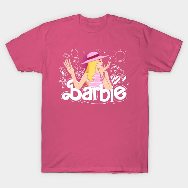 Hi Barbie T-Shirt by geolaw